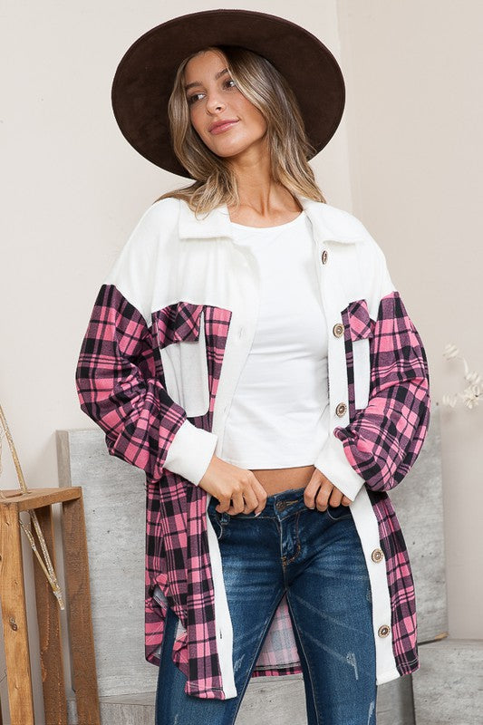 Stilla | Mixed Media Strik Shacket