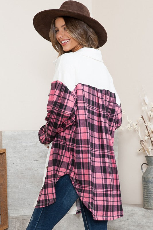 Stilla | Mixed Media Strik Shacket