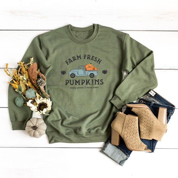 Stilla | Friske Græskar Truck Grafik Sweatshirt