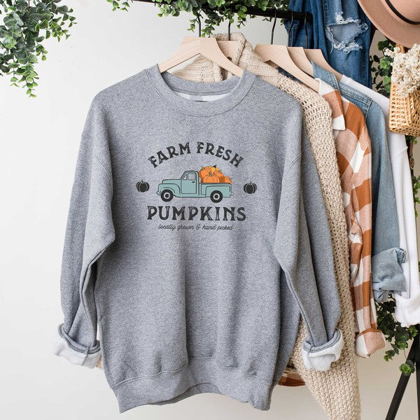 Stilla | Friske Græskar Truck Grafik Sweatshirt