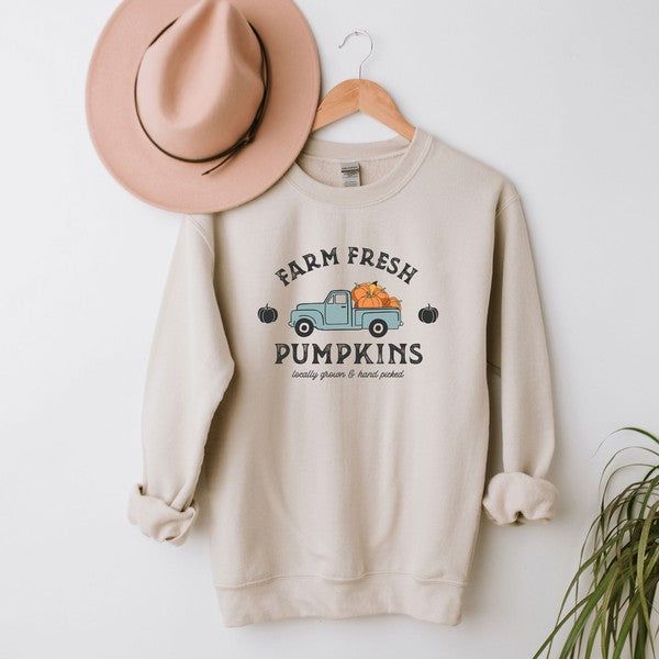 Stilla | Friske Græskar Truck Grafik Sweatshirt