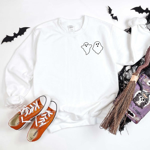 Stilla | Ghost Mini Grafisk Sweatshirt