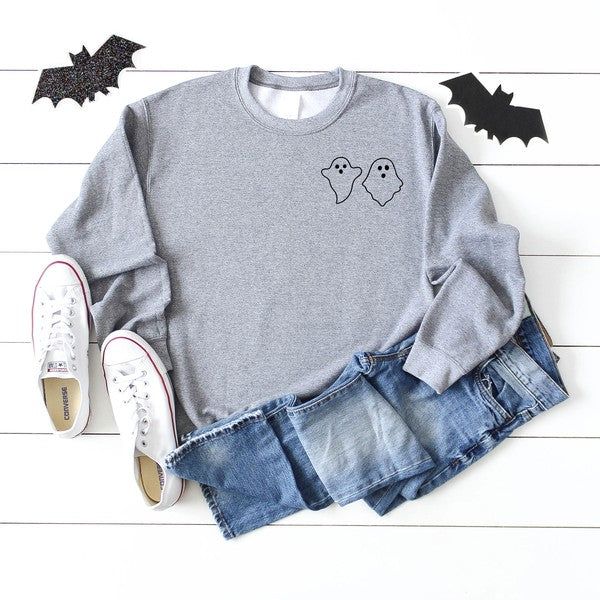 Stilla | Ghost Mini Grafisk Sweatshirt