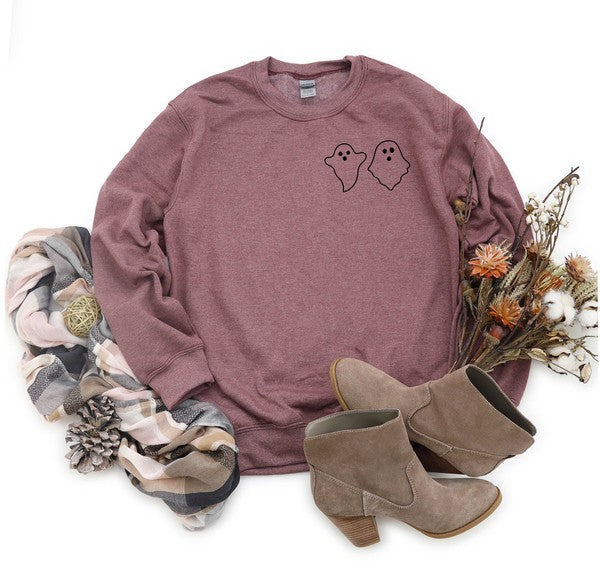 Stilla | Ghost Mini Grafisk Sweatshirt
