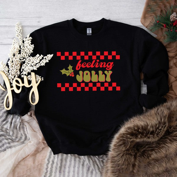 Stilla | Jolly Tjekket Grafisk Sweatshirt