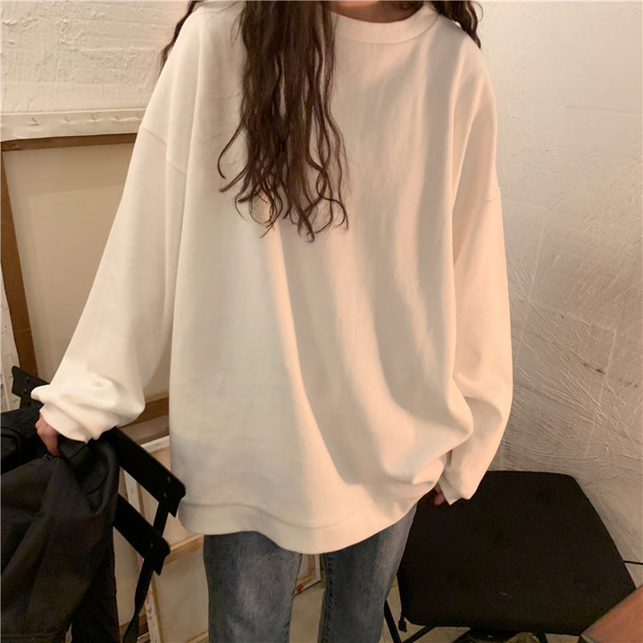 Dame Relaxed Fit Langærmet T-Shirt med unikt broderidetalje Stilla