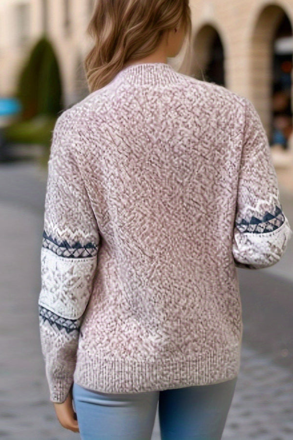 Stilla | Smart julesweater med snefnugturtleneck
