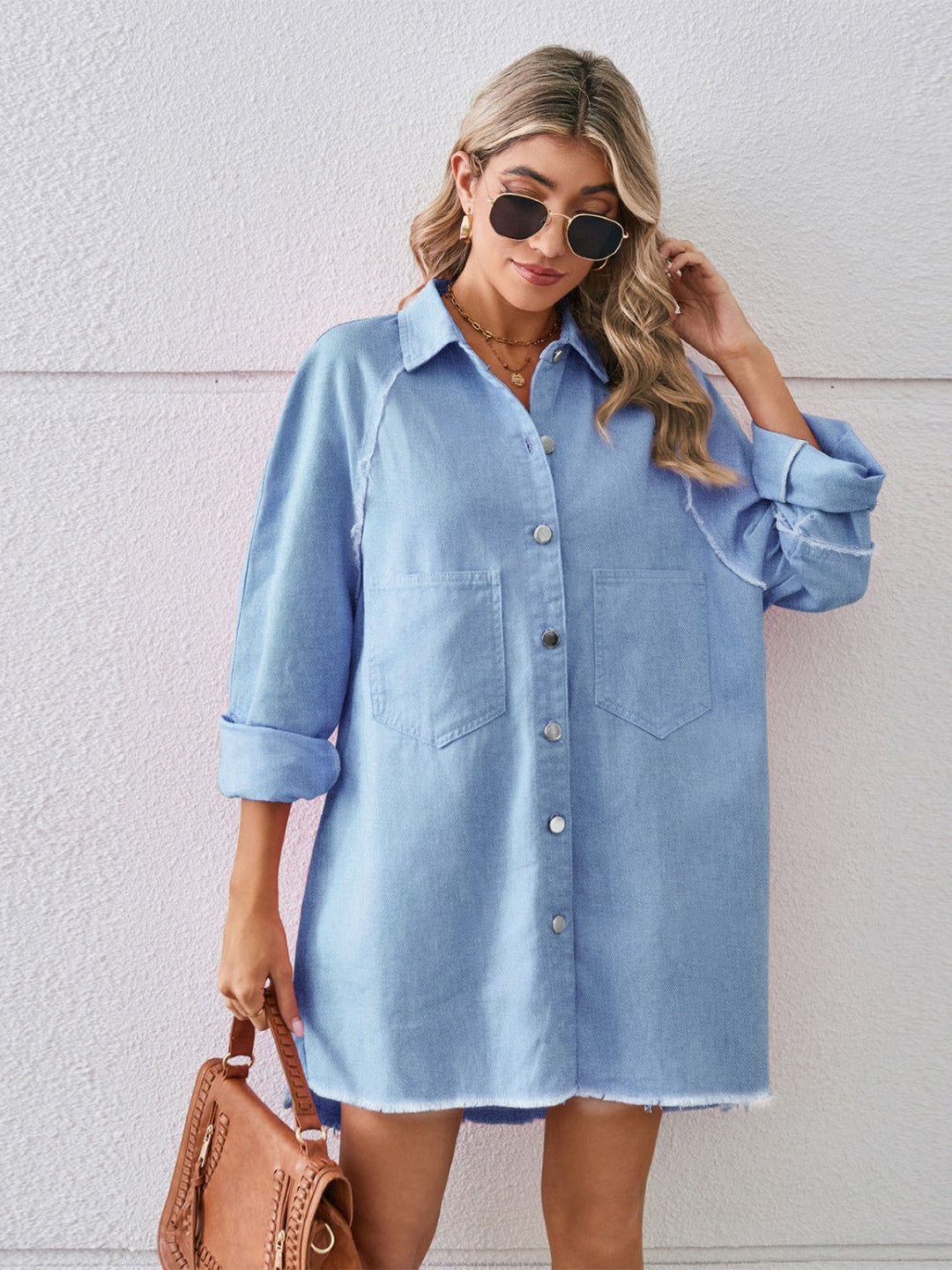 Stilla | Hem Button Up Denim Kjole