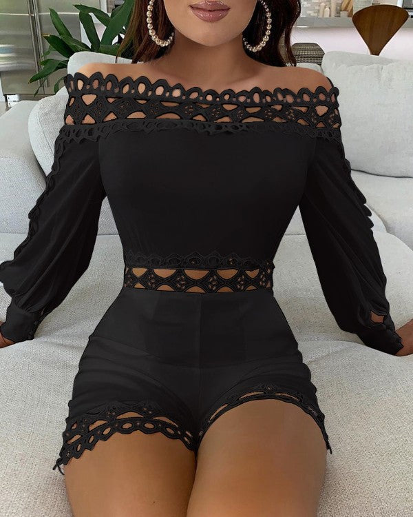 Dame Elegant og legesyg kombination med off-shoulder-detaljer Stilla