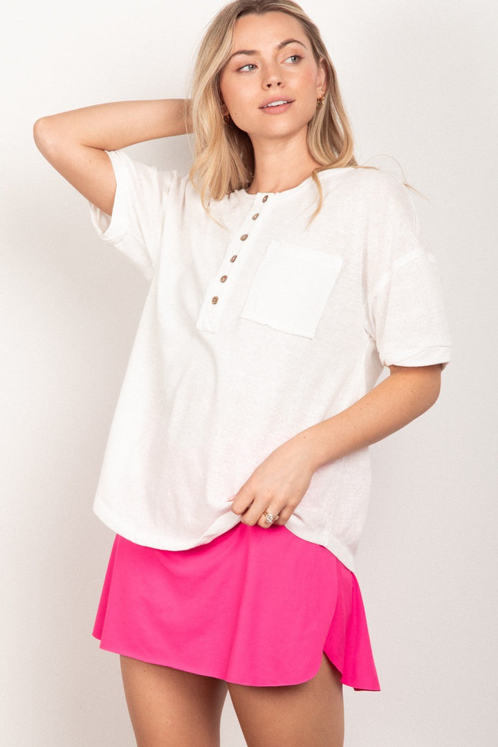 Stilla | J Twisted Sleeve Band Halv Knap Top