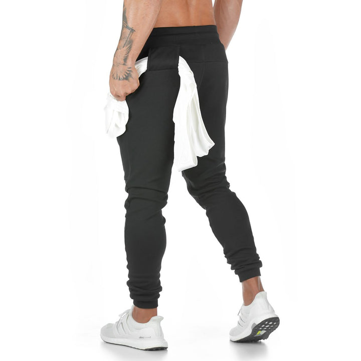 Herrer Sporty Joggingbukser med funktionelt design og elastisk talje Stilla