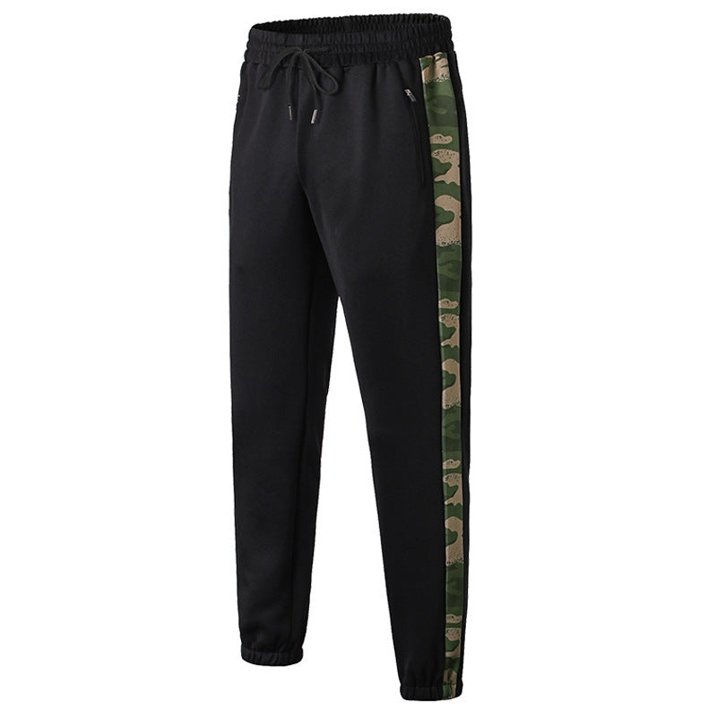 Herrer Sporty Joggingbukser med sideløst camouflage-design og åndbare egenskaber Stilla