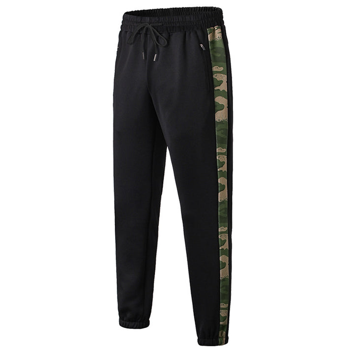 Herrer Sporty Joggingbukser med sideløst camouflage-design og åndbare egenskaber Stilla
