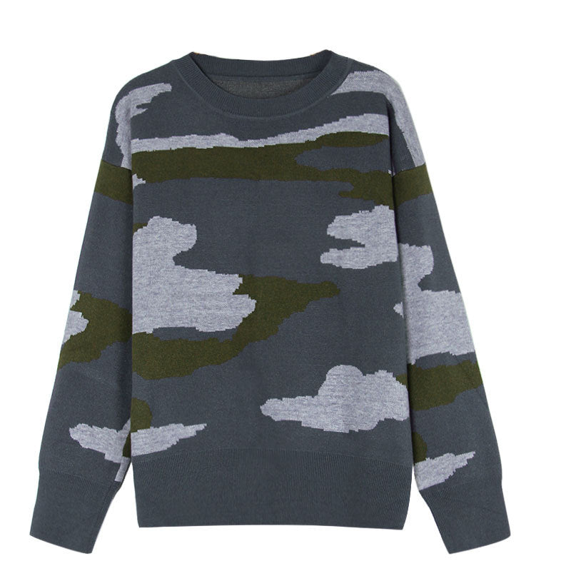 Damer stilfuld camouflage sweater Stilla