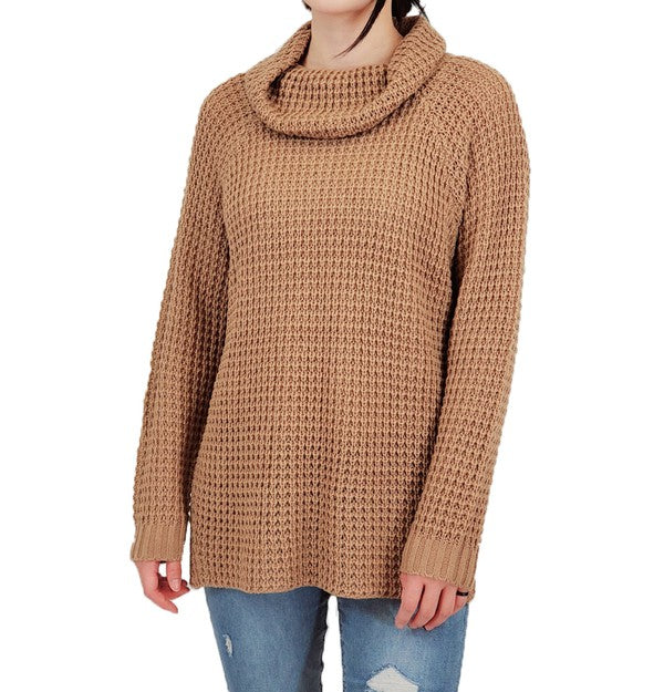 Stilla | Hals Oversized Pop-corn Strik Tunika Sweater