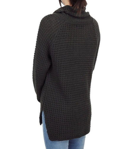 Stilla | Hals Oversized Pop-corn Strik Tunika Sweater