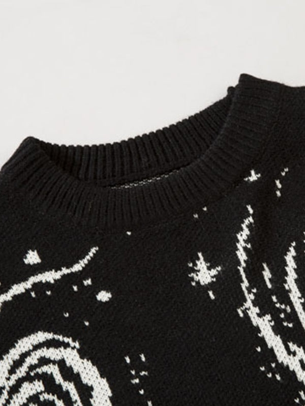 Stilla | Farve Vintage Tryk Rivet Sweatshirt