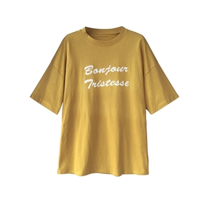 Femme Casual Oversized Grafik T-Shirt Stilla