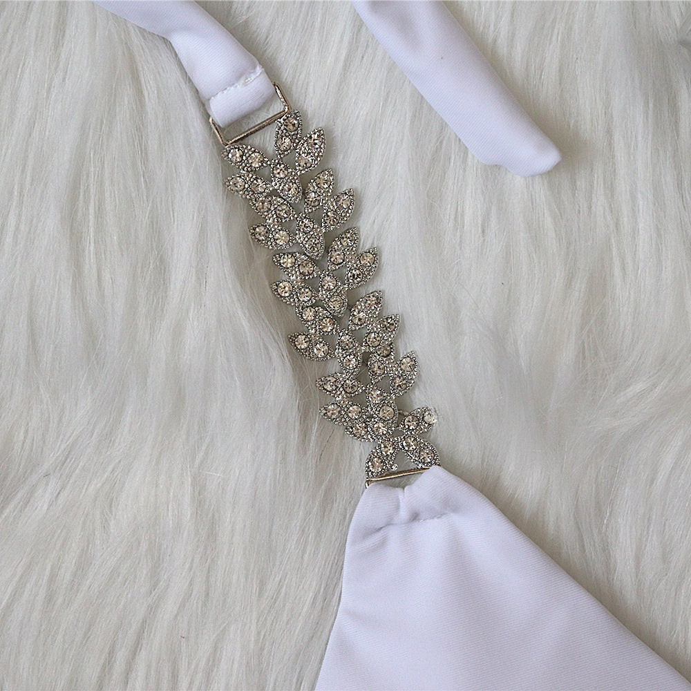 Kvinder Bejeweled Halter Neck Bikini Sæt Stilla