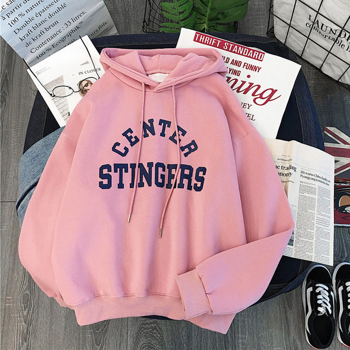 Femme Casual Oversized Graphic Hoodie Stilla