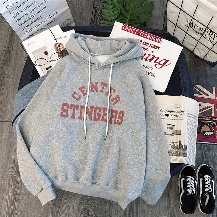 Femme Casual Oversized Graphic Hoodie Stilla