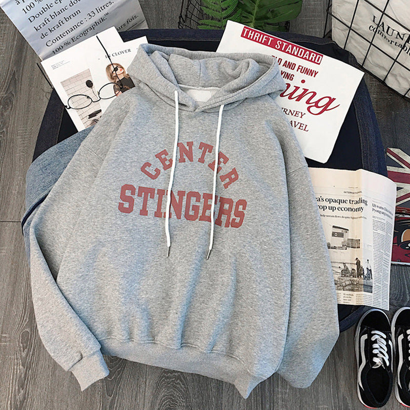 Femme Casual Oversized Graphic Hoodie Stilla
