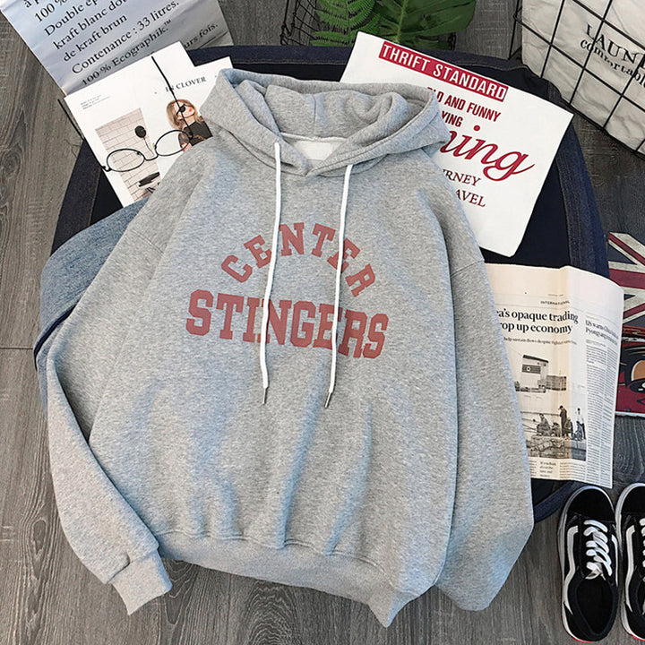Femme Casual Oversized Graphic Hoodie Stilla
