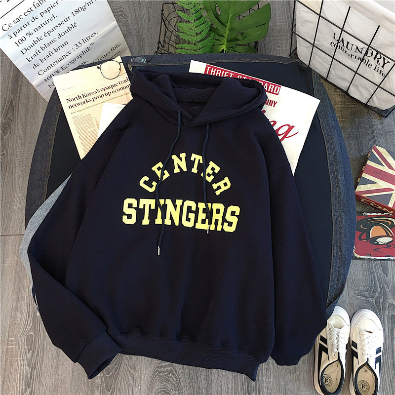Femme Casual Oversized Graphic Hoodie Stilla