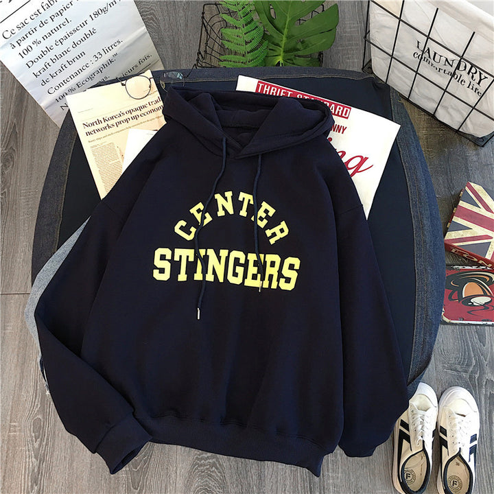 Femme Casual Oversized Graphic Hoodie Stilla