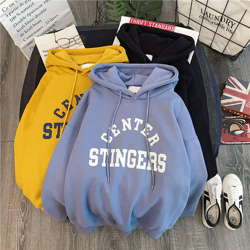Femme Casual Oversized Graphic Hoodie Stilla