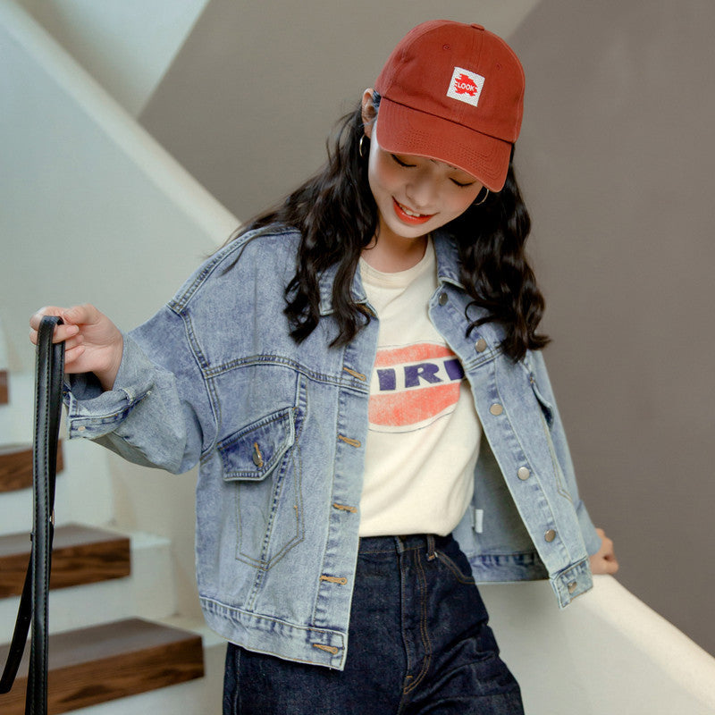 Kvinders oversized denimjakke i afslappet stil Stilla