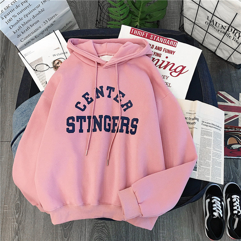 Femme Casual Oversized Graphic Hoodie Stilla