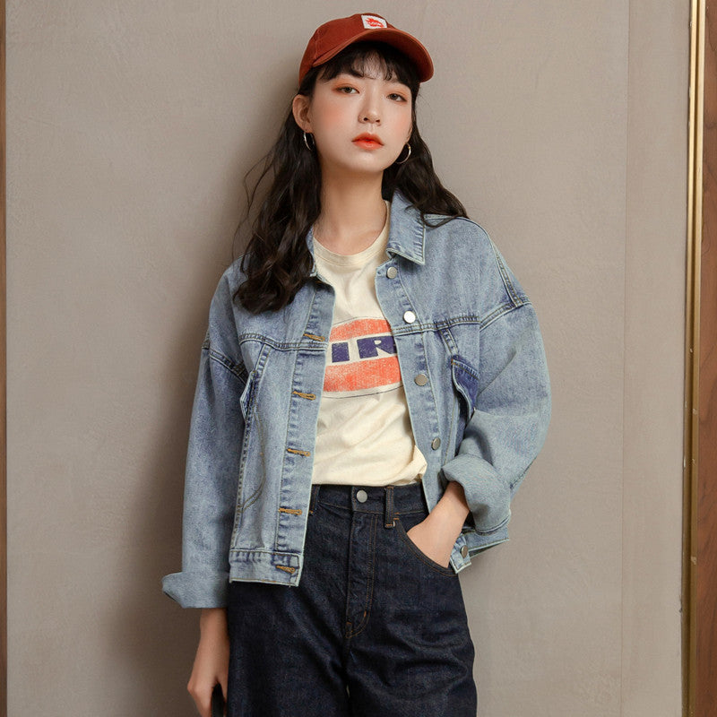 Kvinders oversized denimjakke i afslappet stil Stilla