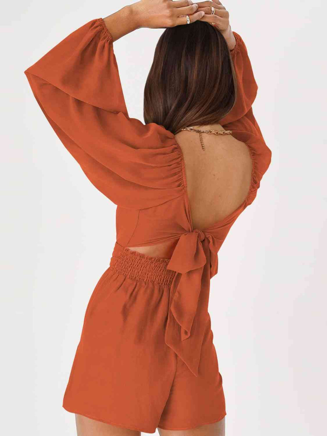 Stilla | Bag Smoked Ballonærme Romper