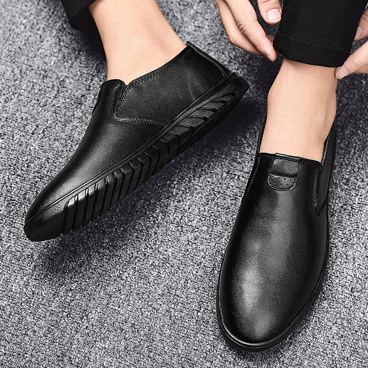 Herrer Slip-On Fritidslæder Slippers med blød sål Stilla