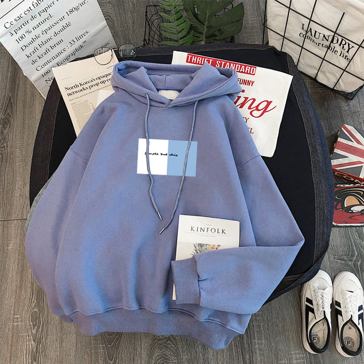 Dame Casual Graphic Pullover Hoodie med livligt artwork Stilla