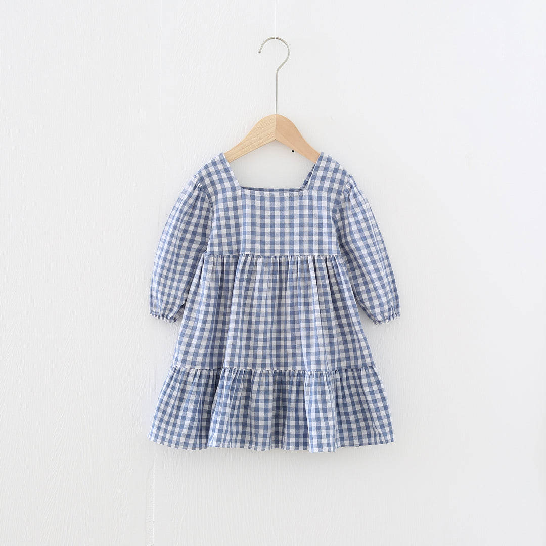 Femme Gingham Trin-Midi-Kjole Stilla