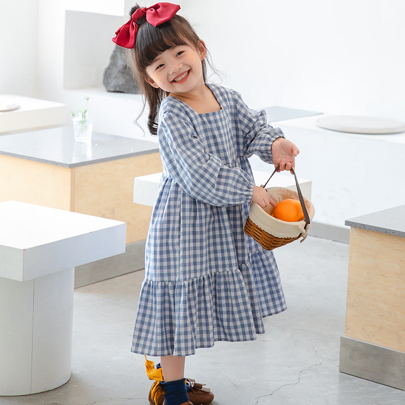 Femme Gingham Trin-Midi-Kjole Stilla