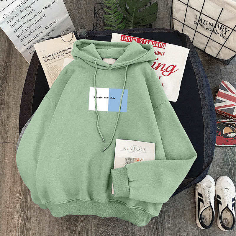 Dame Casual Graphic Pullover Hoodie med livligt artwork Stilla