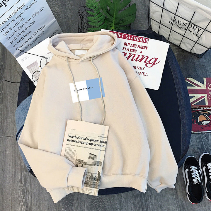 Dame Casual Graphic Pullover Hoodie med livligt artwork Stilla