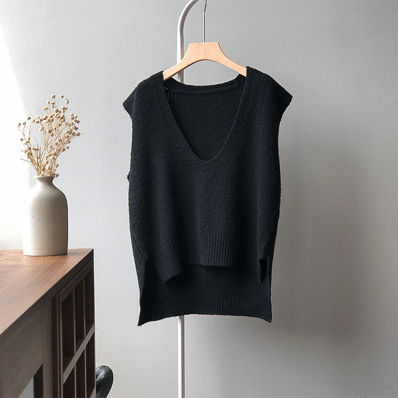 Dame komfortabel V-hals strikpullover Stilla