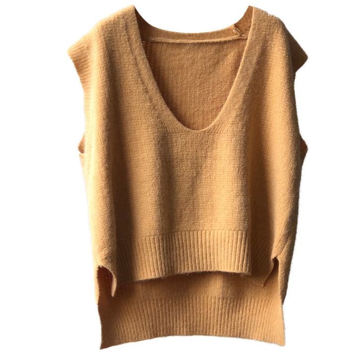 Dame komfortabel V-hals strikpullover Stilla