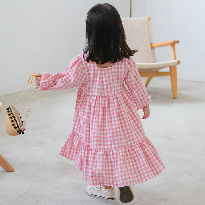 Femme Gingham Trin-Midi-Kjole Stilla