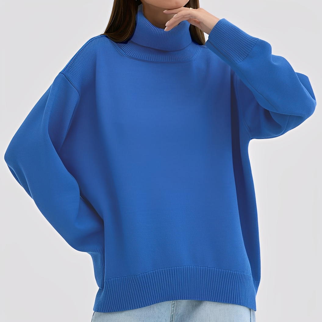 Stilla | Enkel, Oversized Rullekravesweater til Damer
