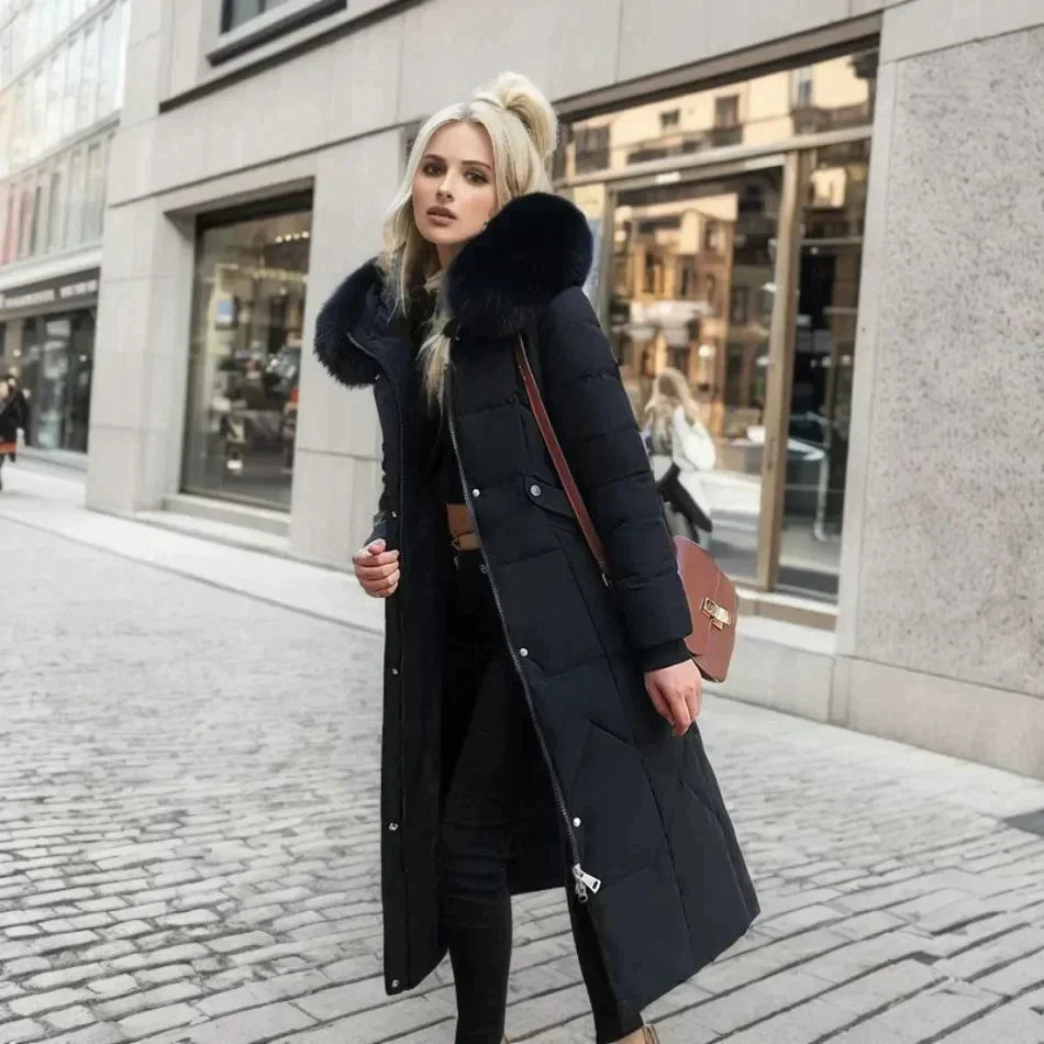 Stilla | Pels Trenchcoat Hvid Smart og Varm