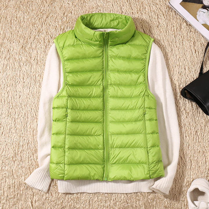 Stilla | Dame Steppet Vest I Dun Stil