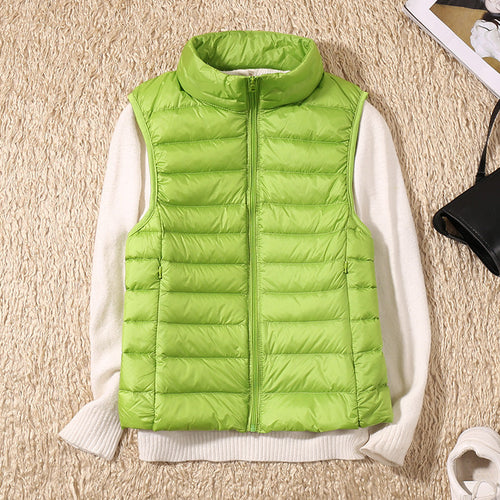 Stilla | Dame Steppet Vest I Dun Stil