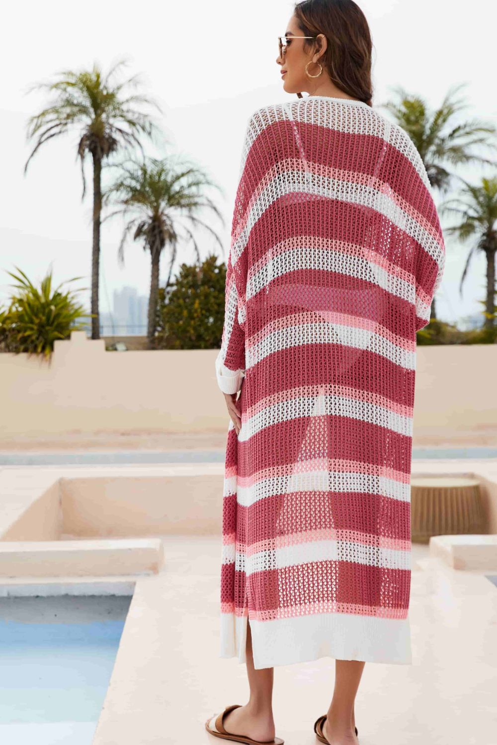 Stilla | Åben Front Side Split Duster Cover up