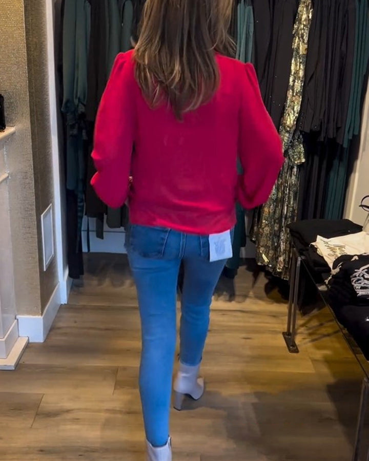 Stilla | Bluse med lanternærmer