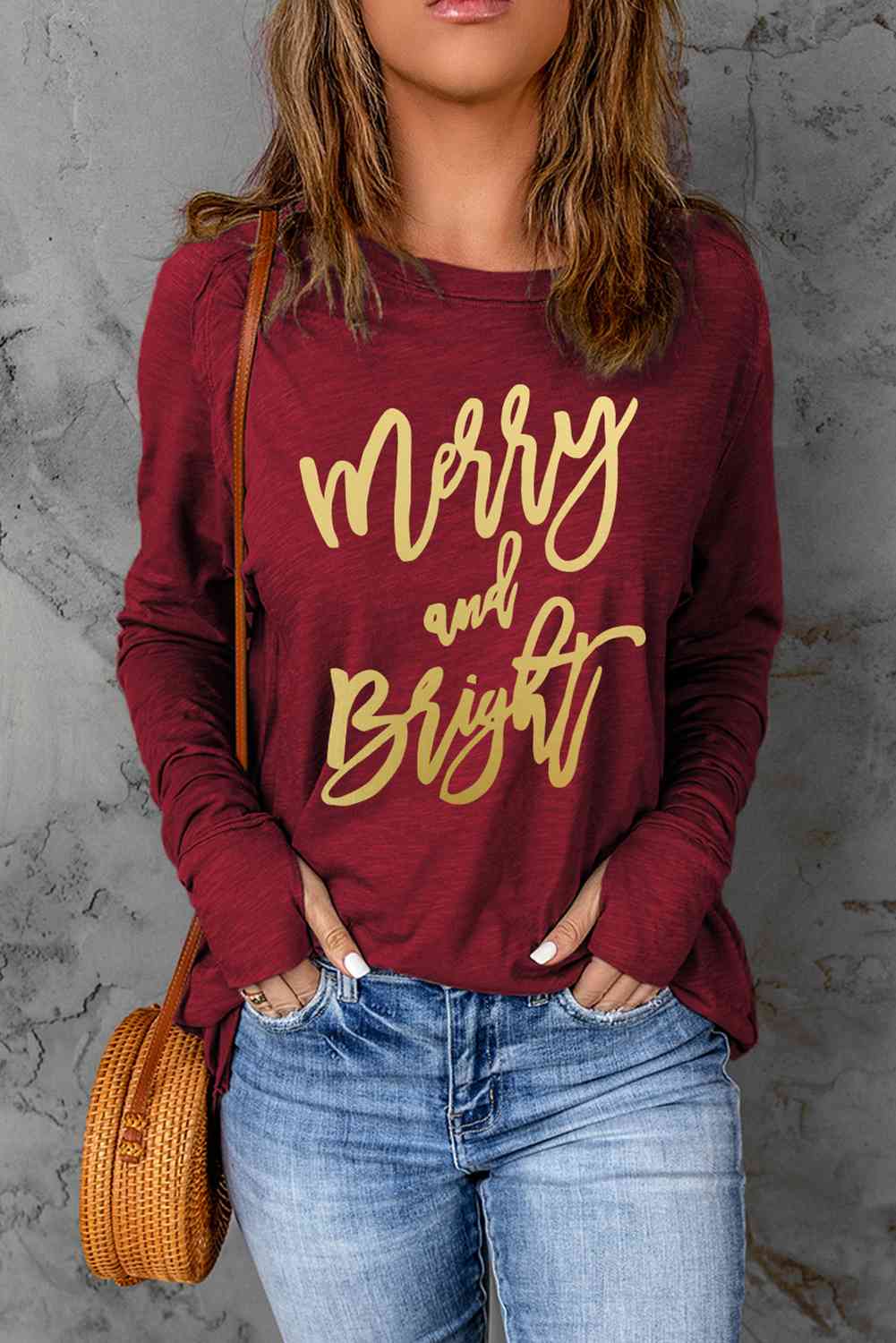 Stilla | Bright Grafisk Langærmet T-shirt